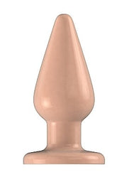 Bottom Line Rubber Butt Plug Flesh Model 2 Flesh Butt Plugs